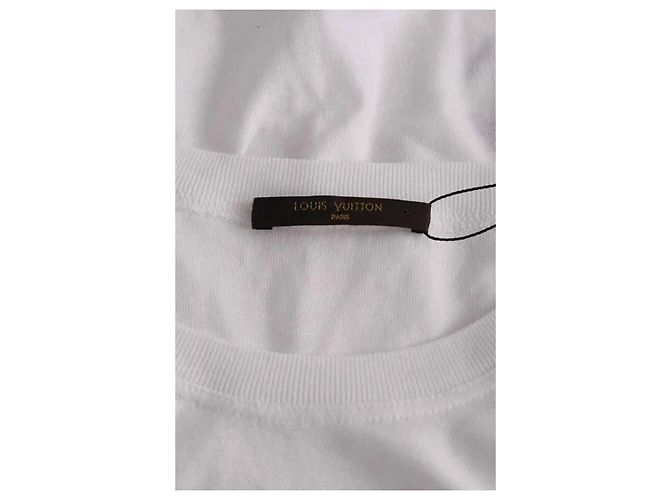 T-shirt Louis Vuitton bianca in cotone L Bianco - vista 6