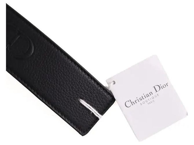 Dior Black Leather Belt Size M - view 2