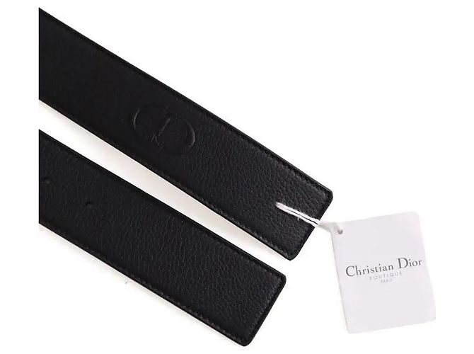Dior Black Leather Belt Size M - view 3