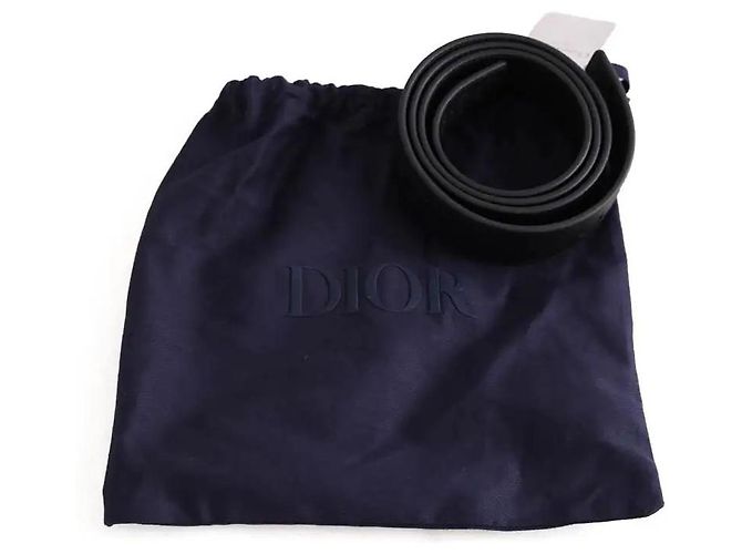 Dior Black Leather Belt Size M - view 5