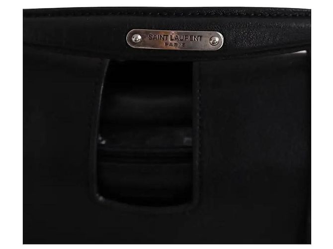 Borsa a tracolla Saint Laurent in pelle nera Nero - vista 2