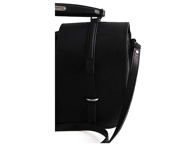 Borsa a tracolla Saint Laurent in pelle nera Nero - vista 3