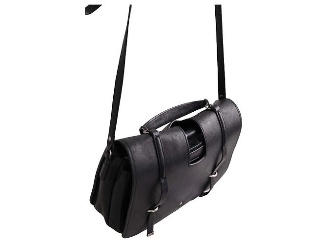 Borsa a tracolla Saint Laurent in pelle nera Nero - vista 4