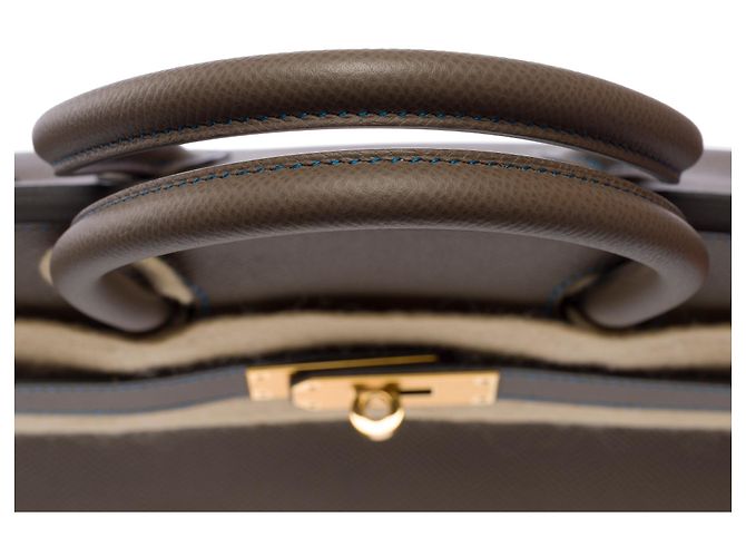Hermès HERMES Birkin 30 Tasche aus Étoupe Leder - 103761 Taupe - Ansicht 10