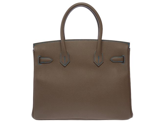 Hermès HERMES Birkin 30 Tasche aus Étoupe Leder - 103761 Taupe - Ansicht 4