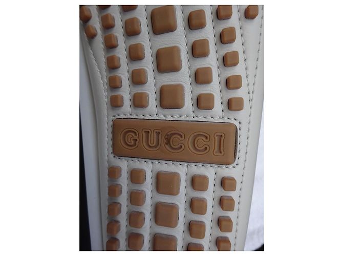 Gucci Originali e Nuovi! mocassini di pelle uomo n. 5 (39) Bianco - vista 6