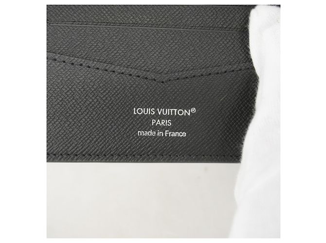 Portafoglio Slender Louis Vuitton Monogram Eclipse Nero - vista 4