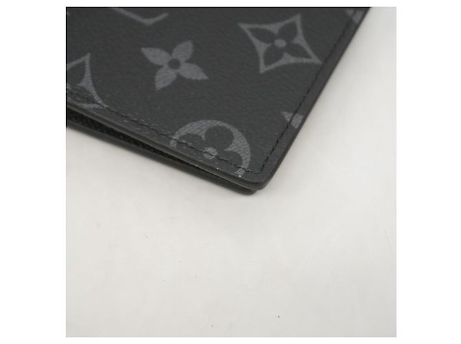 Portafoglio Slender Louis Vuitton Monogram Eclipse Nero - vista 5