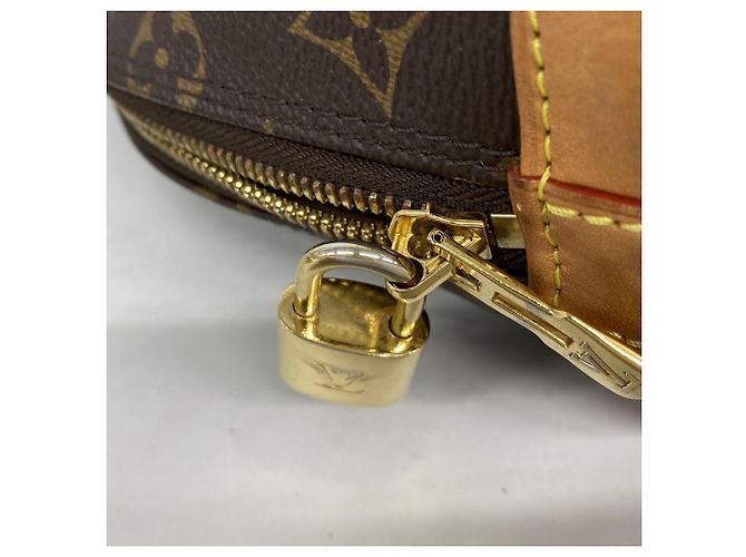 Borsa Louis Vuitton Alma BB Monogram Marrone - vista 10