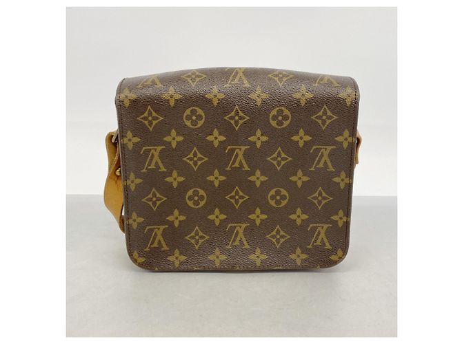 Borsa a tracolla Louis Vuitton Monogram Cartouchiere MM Marrone - vista 12