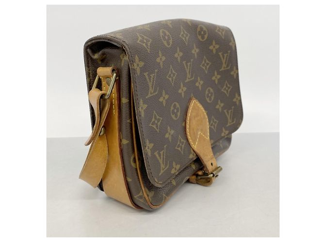 Borsa a tracolla Louis Vuitton Monogram Cartouchiere MM Marrone - vista 2