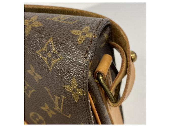 Borsa a tracolla Louis Vuitton Monogram Cartouchiere MM Marrone - vista 7