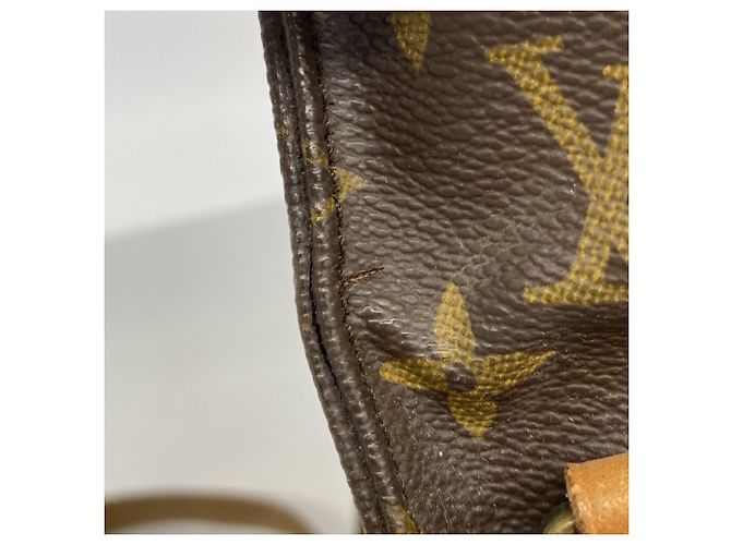 Borsa a tracolla Louis Vuitton Monogram Cartouchiere MM Marrone - vista 9
