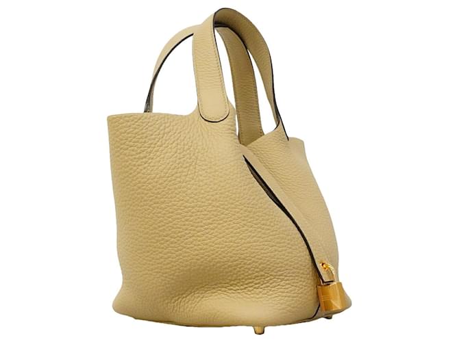 Hermès Borsa Hermes Picotin Lock PM Beige - vista 2