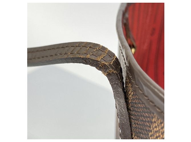 Borsa tote Neverfull MM Damier di Louis Vuitton Damier ebene - vista 11