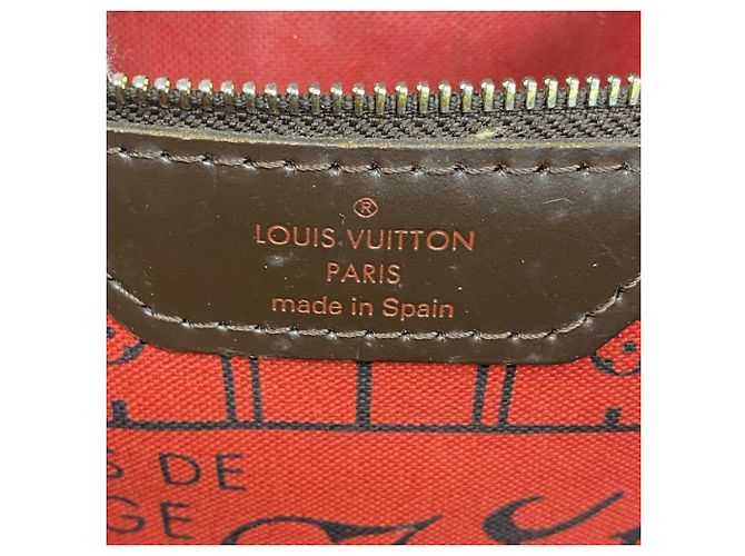 Borsa tote Neverfull MM Damier di Louis Vuitton Damier ebene - vista 5