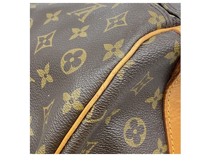 Louis Vuitton Marrone Boston Monogram Keepall Bandoulière 60 - vista 11