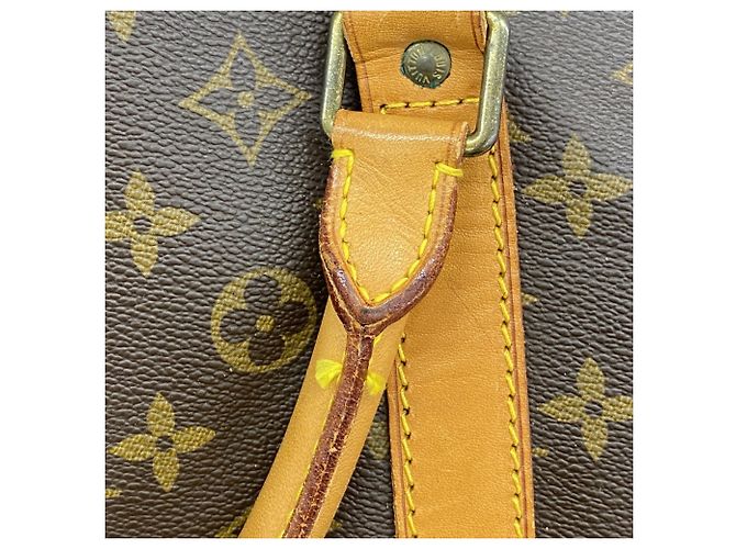 Louis Vuitton Marrone Boston Monogram Keepall Bandoulière 60 - vista 13