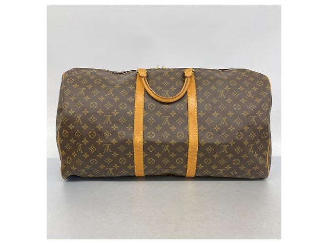 Louis Vuitton Marrone Boston Monogram Keepall Bandoulière 60 - vista 16