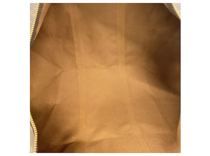 Louis Vuitton Marrone Boston Monogram Keepall Bandoulière 60 - vista 4