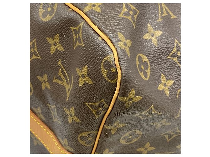 Louis Vuitton Marrone Boston Monogram Keepall Bandoulière 60 - vista 6