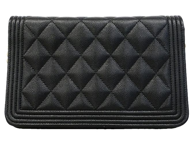 Cartera con cadena Chanel Boy Negro - vista 9