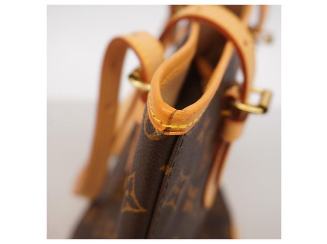 Borsa Tote Louis Vuitton Monogram Bucket PM Marrone - vista 7