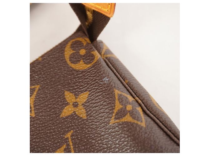 Borsa Tote Louis Vuitton Monogram Bucket PM Marrone - vista 9