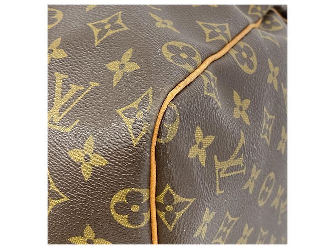 Louis Vuitton Marrone Boston Monogram Keepall 55 - vista 11
