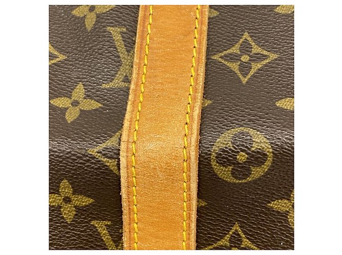 Louis Vuitton Marrone Boston Monogram Keepall 55 - vista 12
