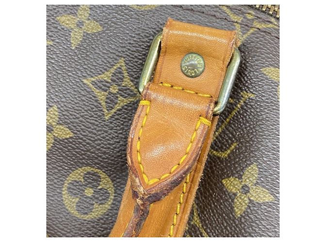 Louis Vuitton Marrone Boston Monogram Keepall 55 - vista 14