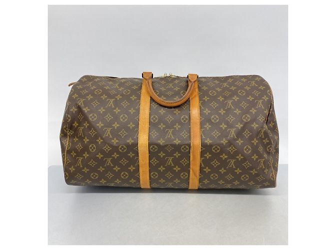 Louis Vuitton Marrone Boston Monogram Keepall 55 - vista 17