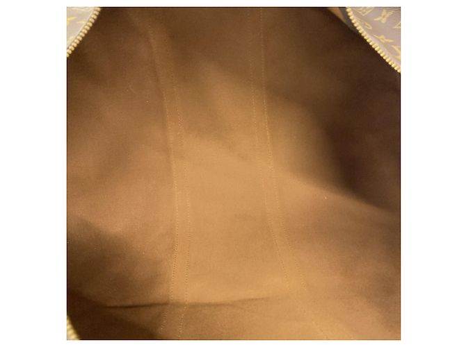 Louis Vuitton Marrone Boston Monogram Keepall 55 - vista 4