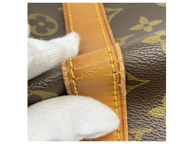 Louis Vuitton Marrone Boston Monogram Keepall 55 - vista 8