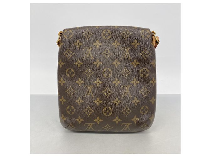 Borsa a tracolla Louis Vuitton Monogram Musette Salsa Marrone - vista 11