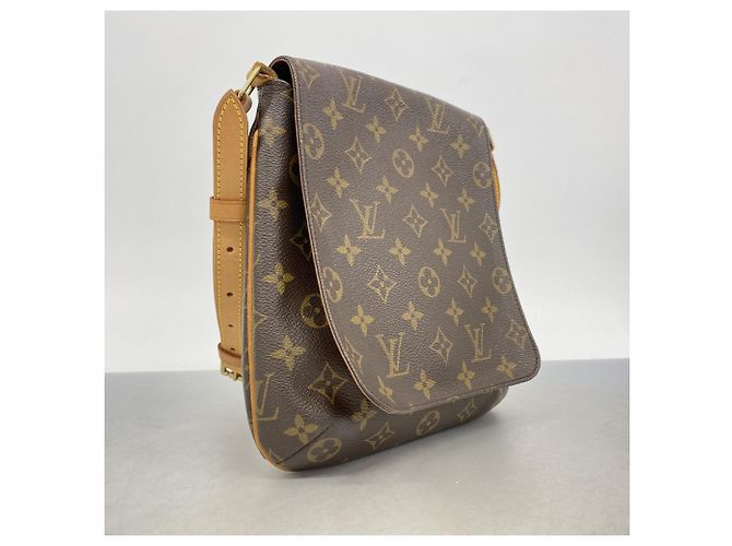 Borsa a tracolla Louis Vuitton Monogram Musette Salsa Marrone - vista 2