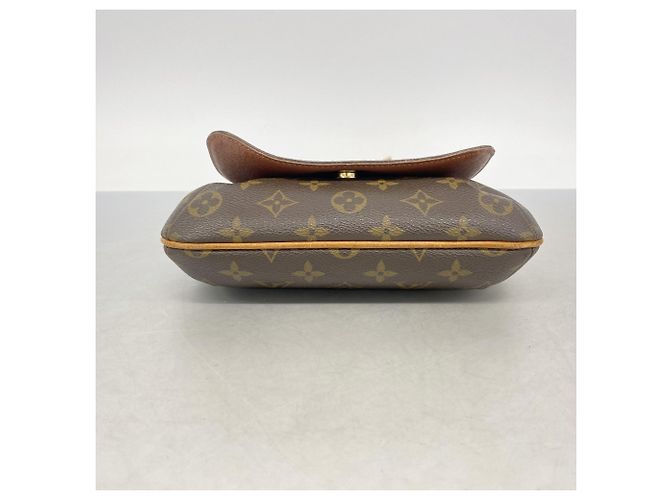 Borsa a tracolla Louis Vuitton Monogram Musette Salsa Marrone - vista 3
