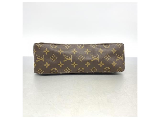 Borsa a tracolla Louis Vuitton Monogram Mini Looping Marrone - vista 3