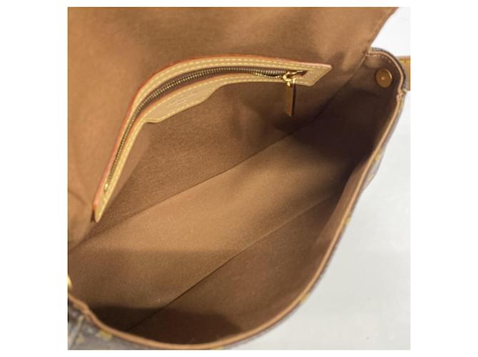 Borsa a tracolla Louis Vuitton Monogram Mini Looping Marrone - vista 4