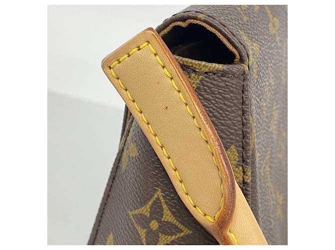 Borsa a tracolla Louis Vuitton Monogram Mini Looping Marrone - vista 7