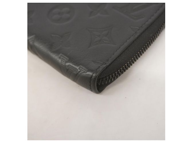 Louis Vuitton Monogram Shadow Zippy Wallet Black - view 6