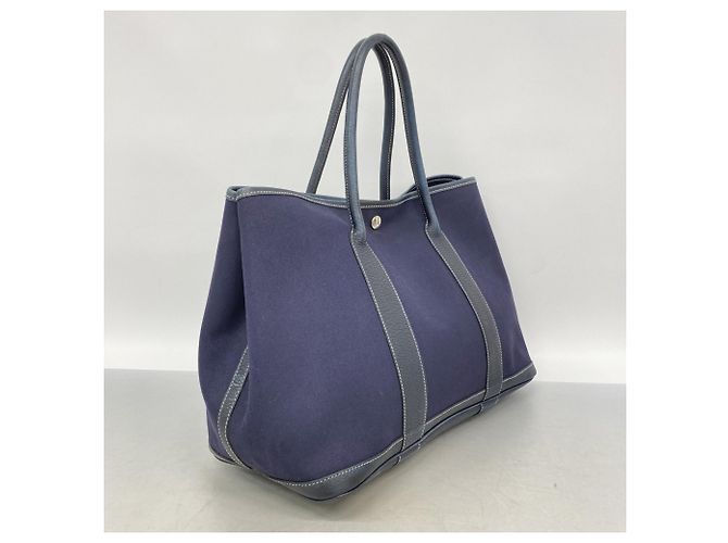 Hermès Borsa Tote Hermes Garden PM Blu navy - vista 2