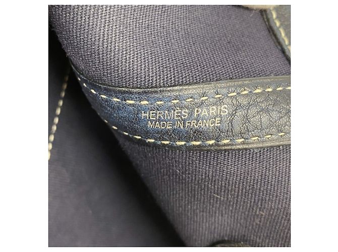 Hermès Borsa Tote Hermes Garden PM Blu navy - vista 5