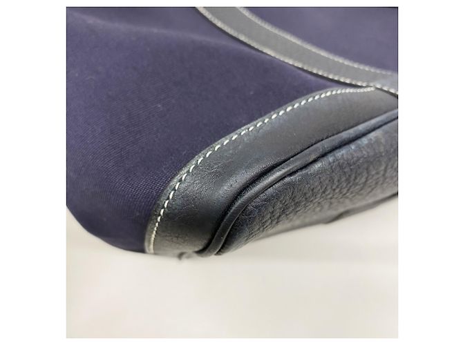 Hermès Borsa Tote Hermes Garden PM Blu navy - vista 7