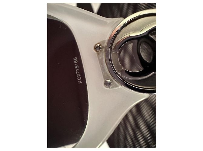 Occhiali da sole Chanel vintage full set Bianco - vista 8