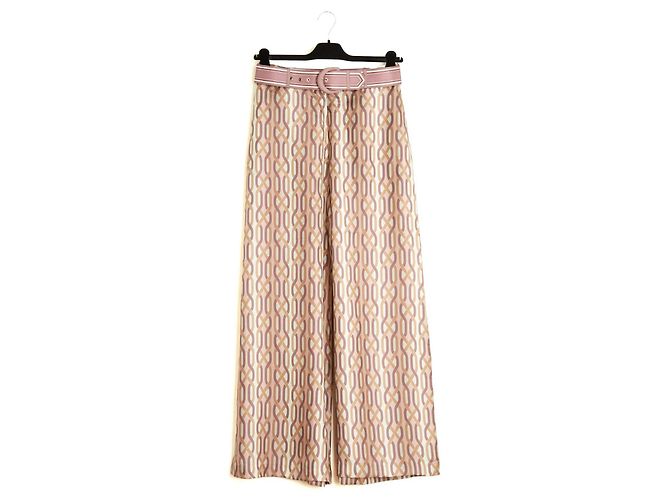Zimmermann Ensemble Bluse und Hose FR40 Beige Rosa Seide Set Oberteil Hose UK12 US10 Pink - Ansicht 10