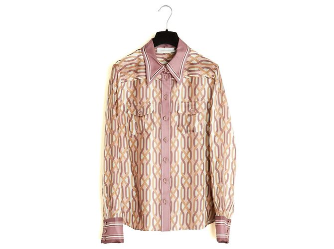 Zimmermann Ensemble Bluse und Hose FR40 Beige Rosa Seide Set Oberteil Hose UK12 US10 Pink - Ansicht 8