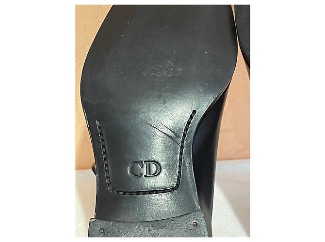 Chaussures à lacets Dior en cuir marron - vue 10