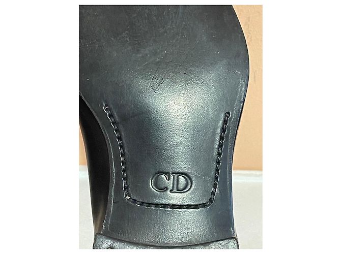 Chaussures à lacets Dior en cuir marron - vue 11