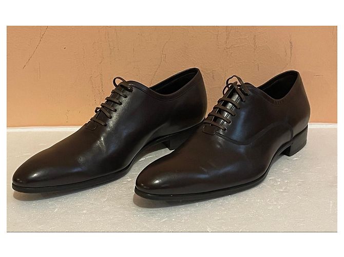 Chaussures à lacets Dior en cuir marron - vue 2